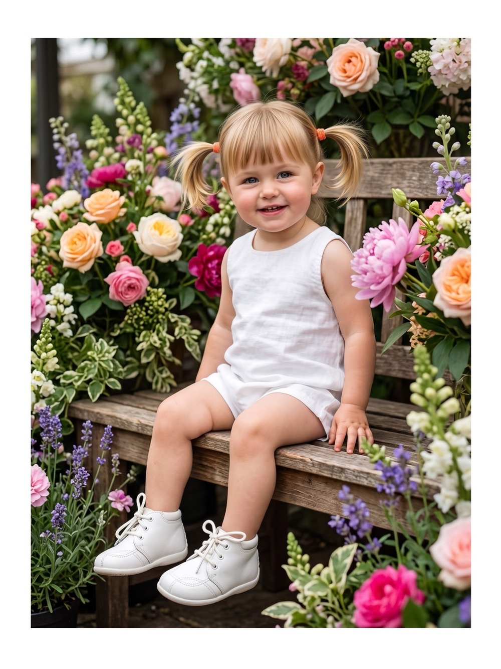 Andanenes ❤︎︎ A5049 Lace-Up Walking Shoe Bootie ❤︎︎White ❤︎︎ 7 Baby Boy Girl ❤︎︎